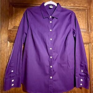 J Crew blonde, purple, size M.